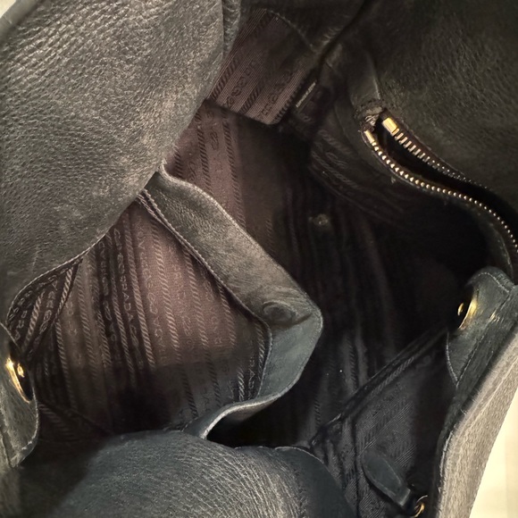 Prada Black Shoulder Bag with Gold Hardware - Picture 14 of 16